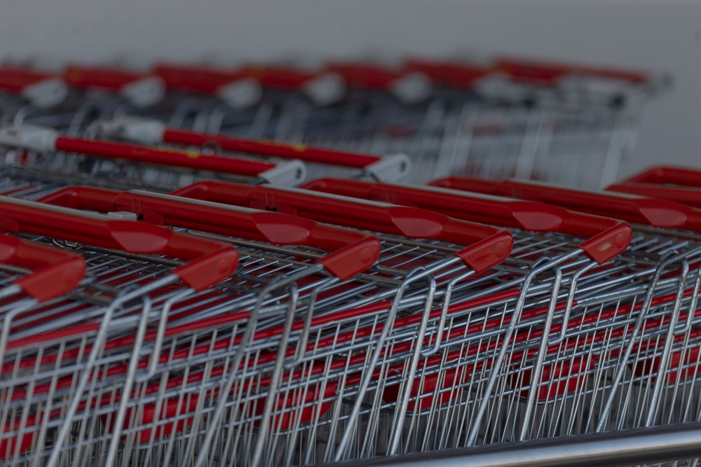 Low Friction Thermoset Powder Coatings for Shopping Carts
