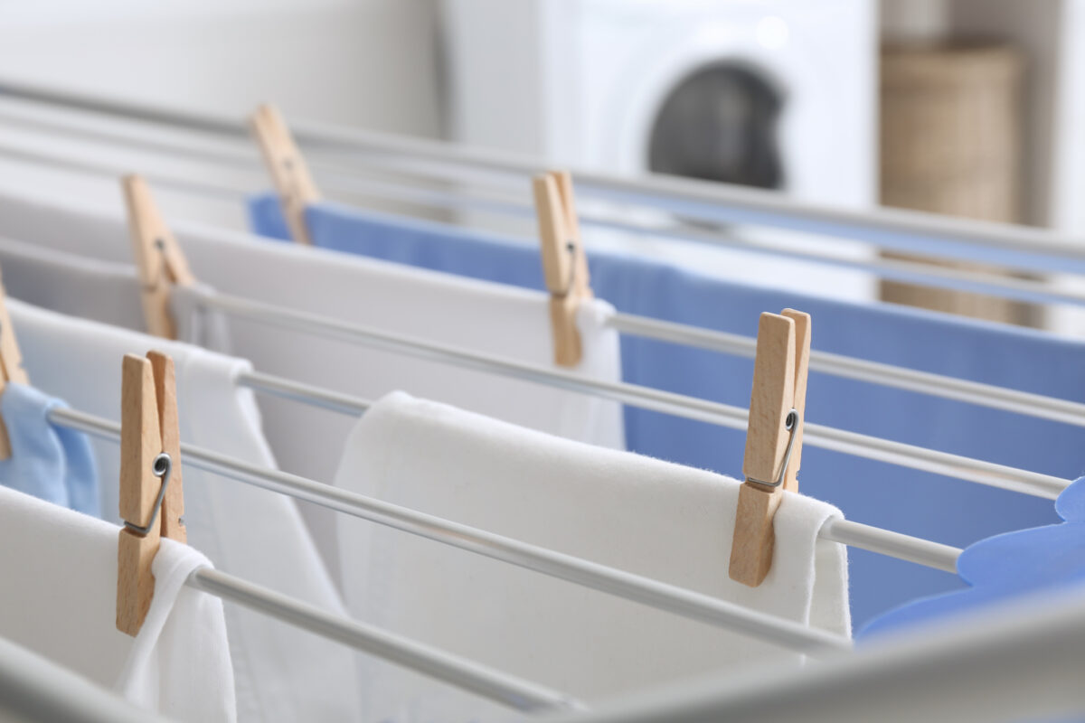 laundry hanging rack coatings