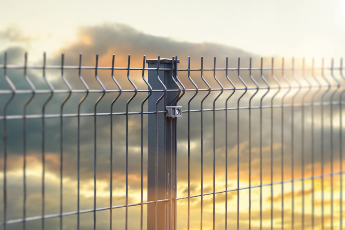 PVC metal fence panel coating