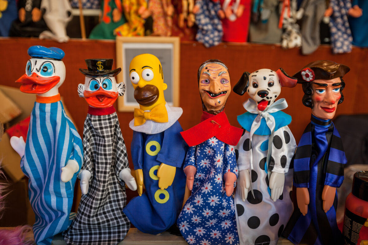 Puppet figurine collection in Rome