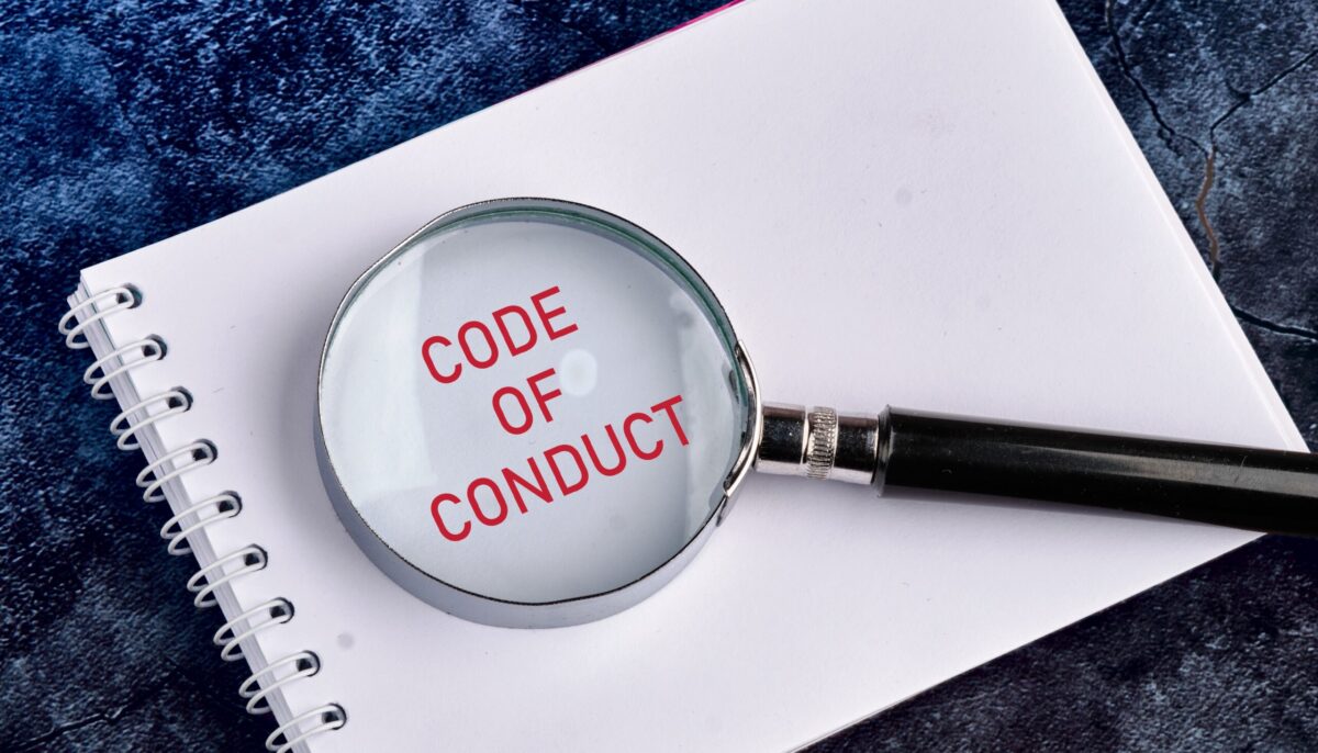 Business,And,Code,Of,Conduct,Concept.,Copy,Space.,Code,Of